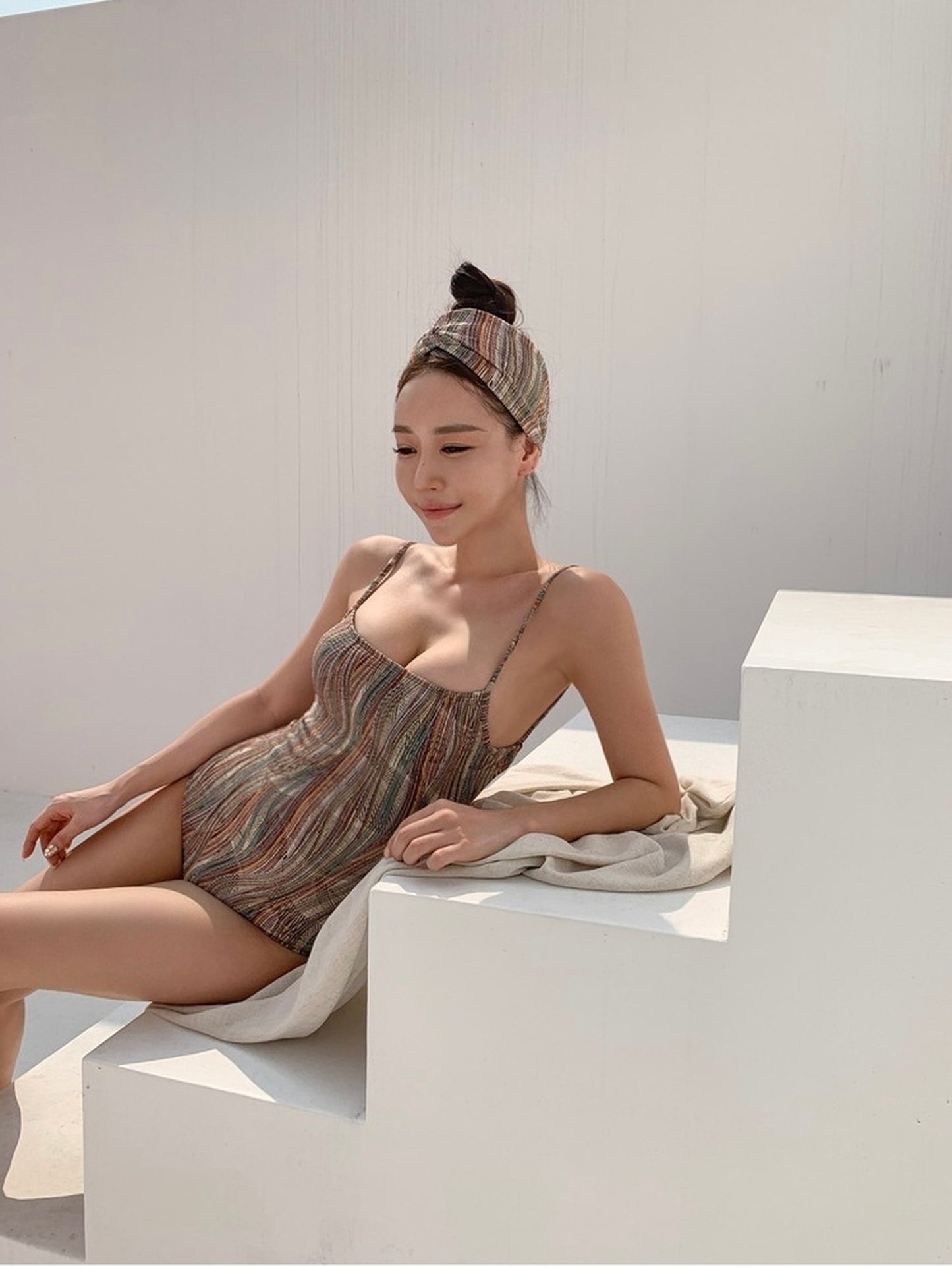 【即納】ヘアバンドセットモノキニ c4