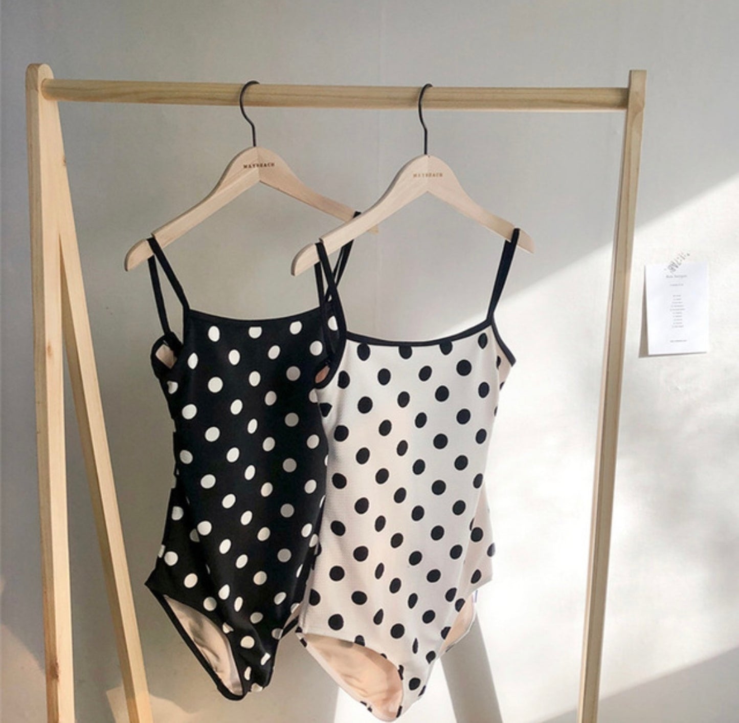 【即納】バックオープンワッフルドットモノキニa1